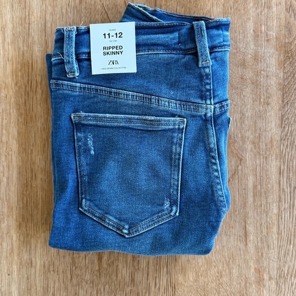 Zara Girls Jeans - Ripped Skinny - Size 11-12 - Picture 1 of 7